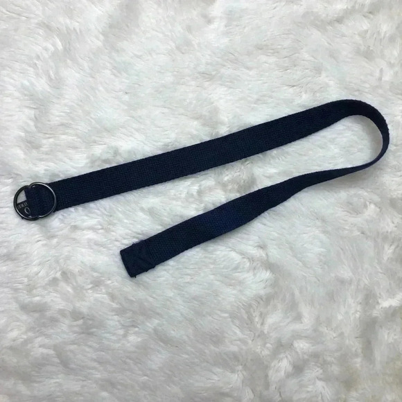 Polo By Ralph Lauren Navy Blue Cloth Belt Size 18M - Picture 2 of 9